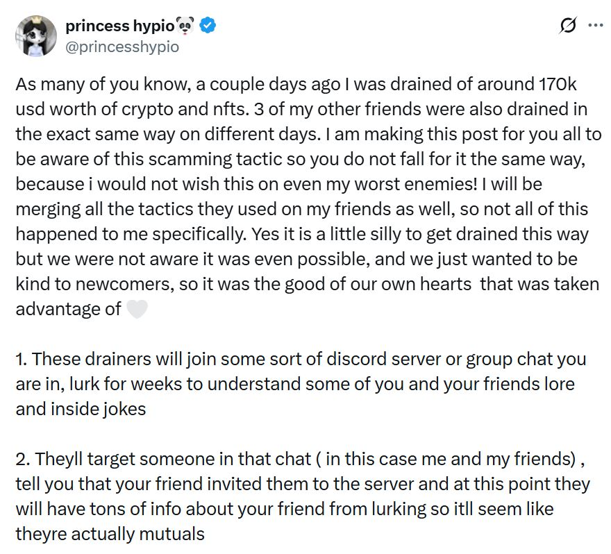 Discord Communities Targeted by Scammers Posing as Trusted Friends