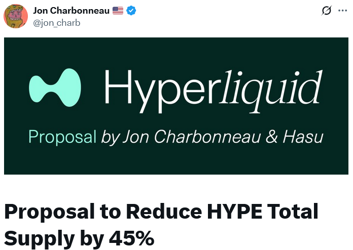 Crypto Firm Proposes Cutting HYPE Supply by 45%