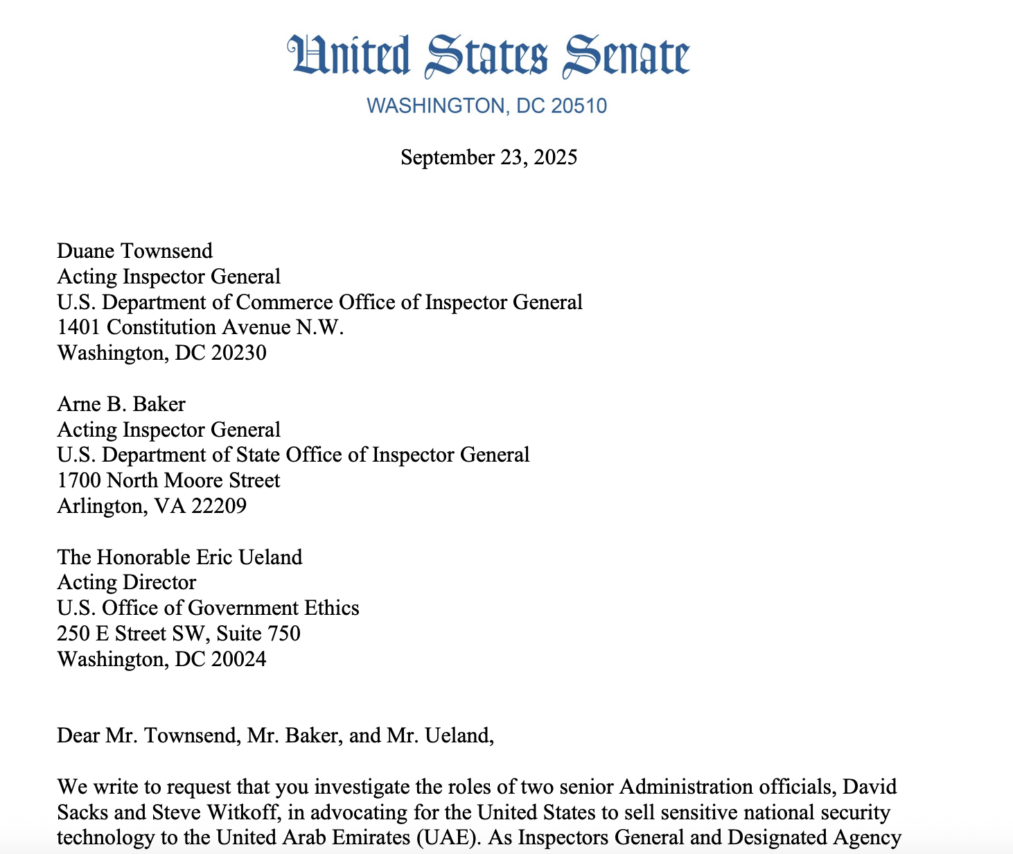 US Senators May Resist Market Structure over ’Foreign Crypto Deals’