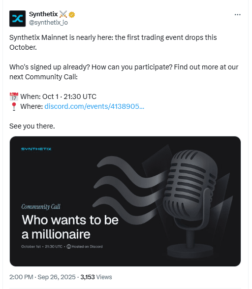 Synthetix Extends sUSD Rewards as Mainnet Nears, Breakout Next for…