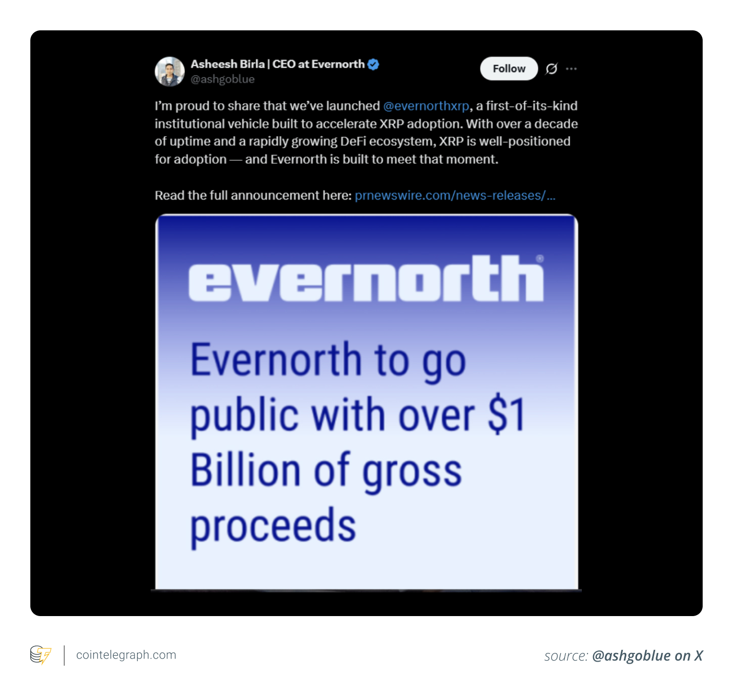 How Evernorth Plans to Make XRP a -Billion Corporate Treasury Asset