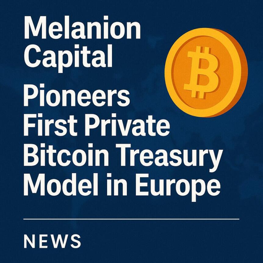 Melanion Capital Pioneers First Private Bitcoin Treasury Model in Europe