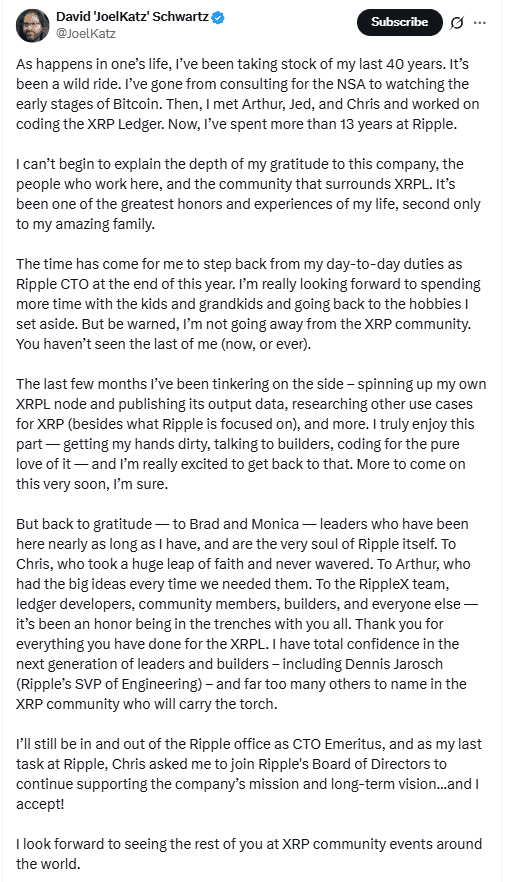 Leadership Change, Ledger Upgrade—Does XRP Set Up a 71% Breakout? …