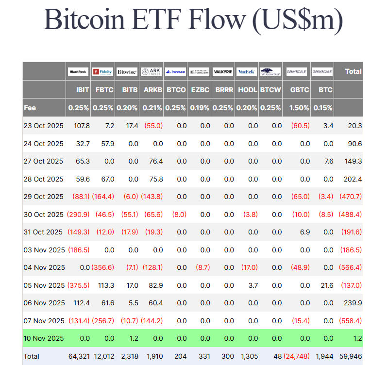 Bitcoin ETFs Flat Despite US Shutdown Potential End