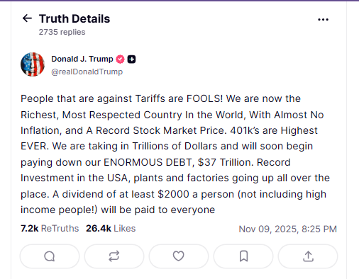 Trump Drops 0-Billion Dividend Bombshell For Americans