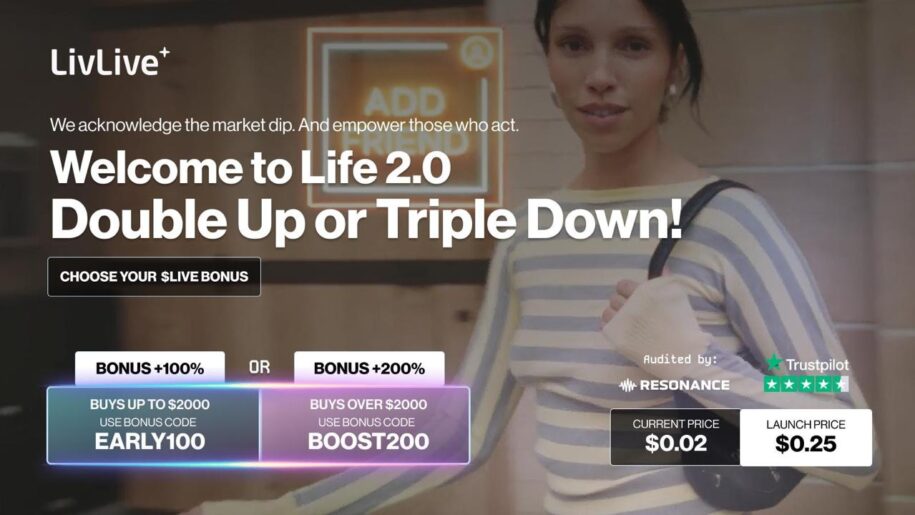 LivLive’s 200% Bonus Fuels Buying Frenzy as Best Crypto Presale for 100x Gains