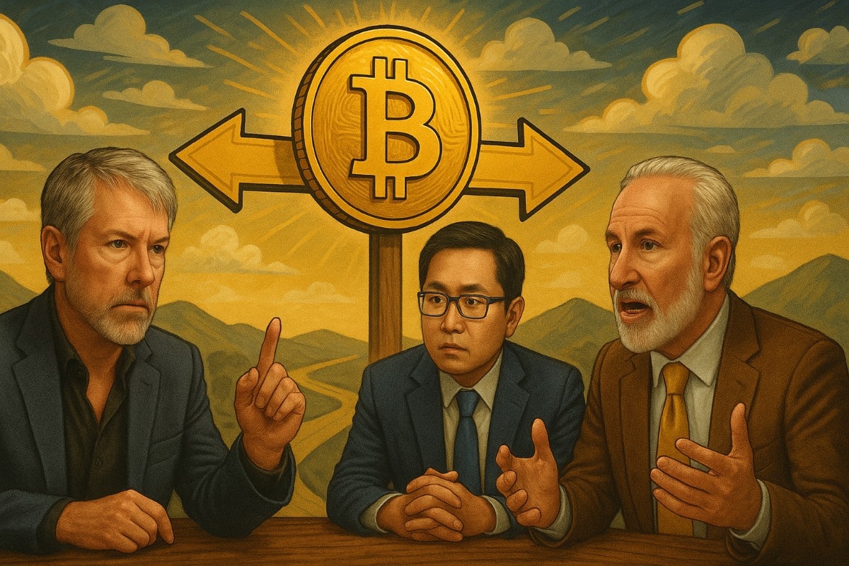 Saylor, Lee y Schiff enfrentan sus visiones: el futuro de Bitcoin entre .000 y 0.000