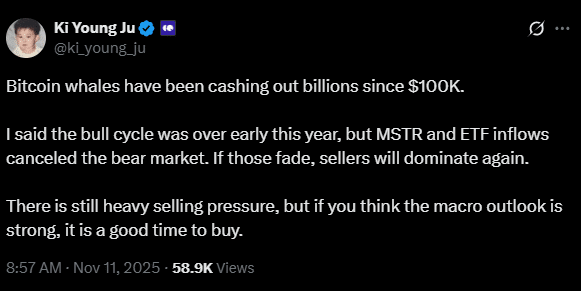 ‘Good time to buy’: CryptoQuant CEO says Bitcoin upside likely IF…