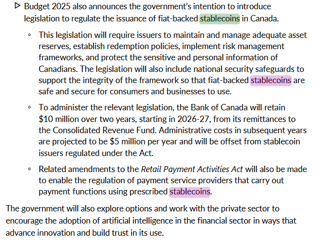 Canada Takes a Major Step Toward Regulating Stablecoins