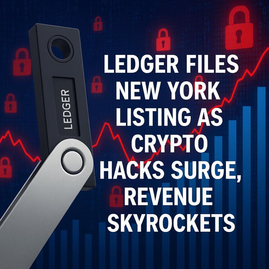 Ledger Files New York Listing as Crypto Hacks Surge, Revenue Skyrockets