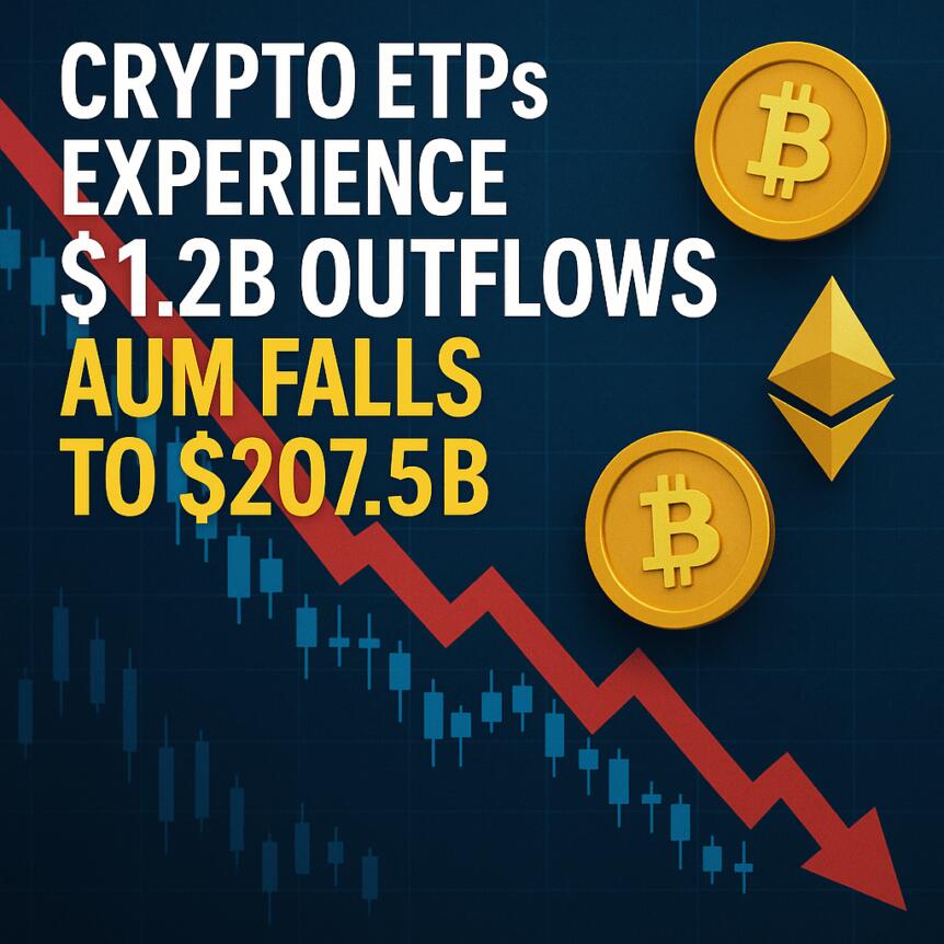 Crypto ETPs Experience .2B Outflows, AUM Falls to 7.5B
