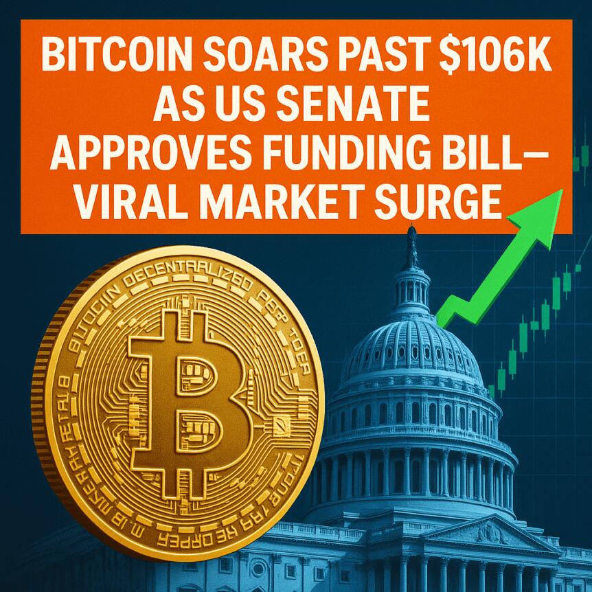 Bitcoin Soars Past 6K as US Senate Approves Funding Bill—Viral Market Surge