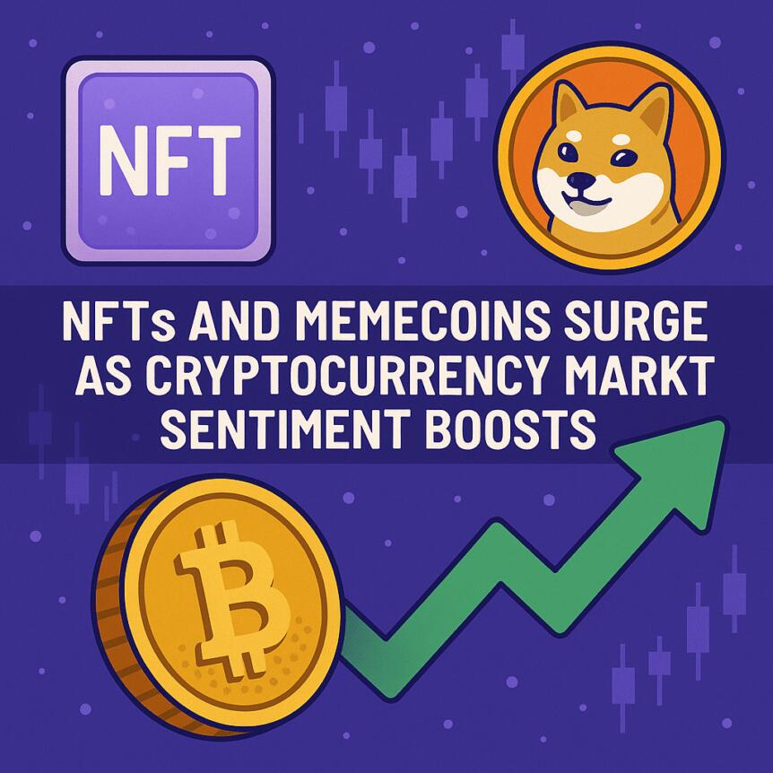 NFTs and Memecoins Surge as Cryptocurrency Market Sentiment Boosts