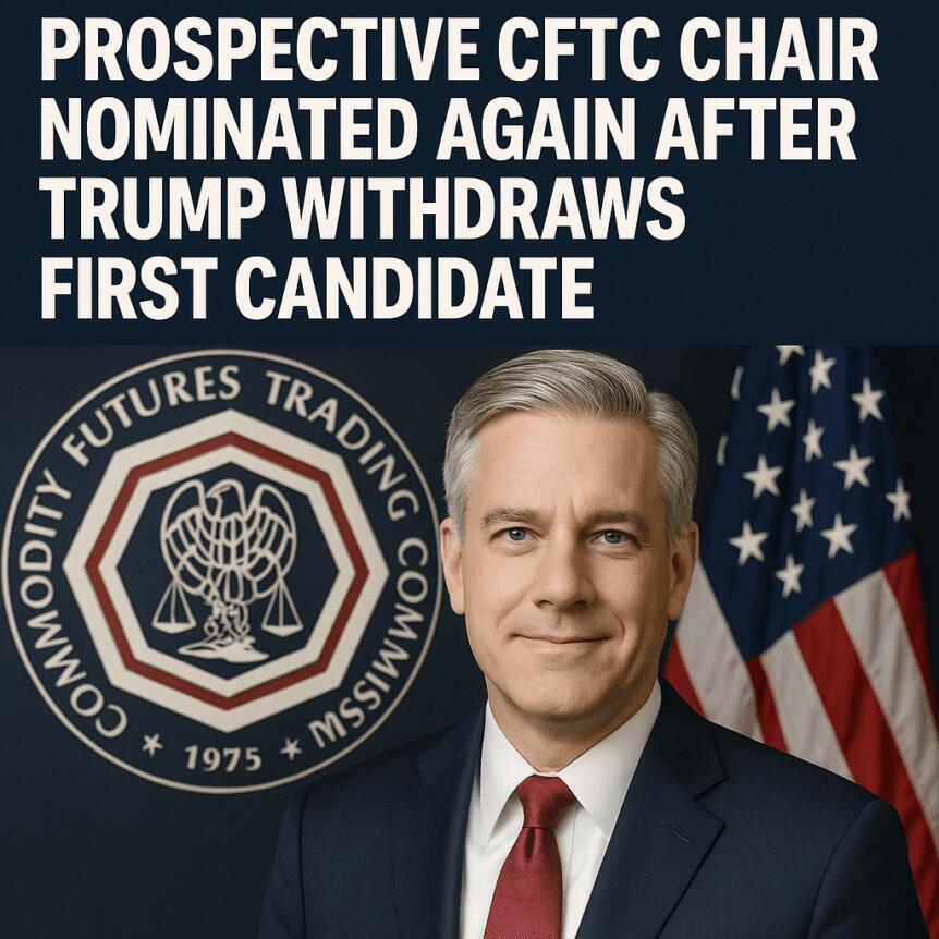 Prospective CFTC Chair Nominated Again After Trump Withdraws First Candidate